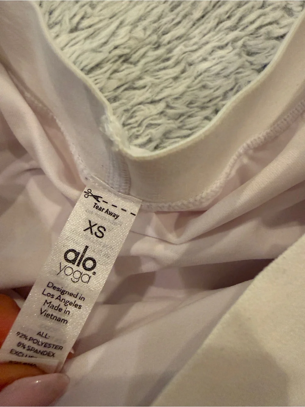 ALO Yoga White Pleated Skater Skirt